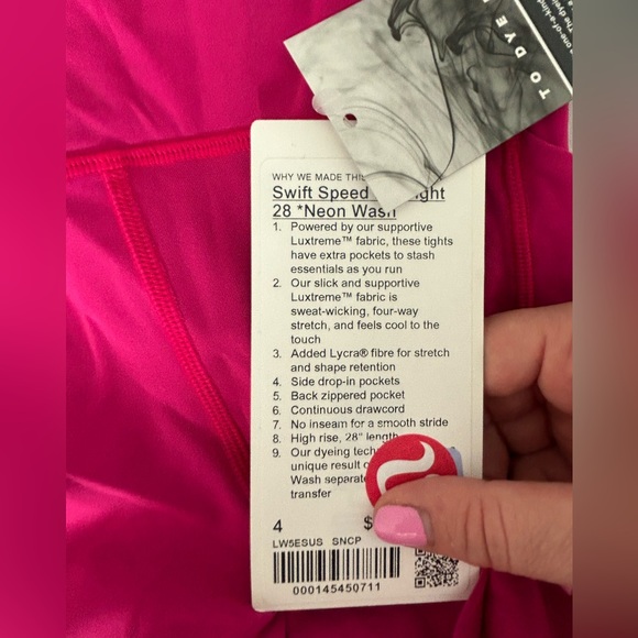 NWT SWIFT SPEED HR TIGHT lululemon size 4 - Picture 4 of 4